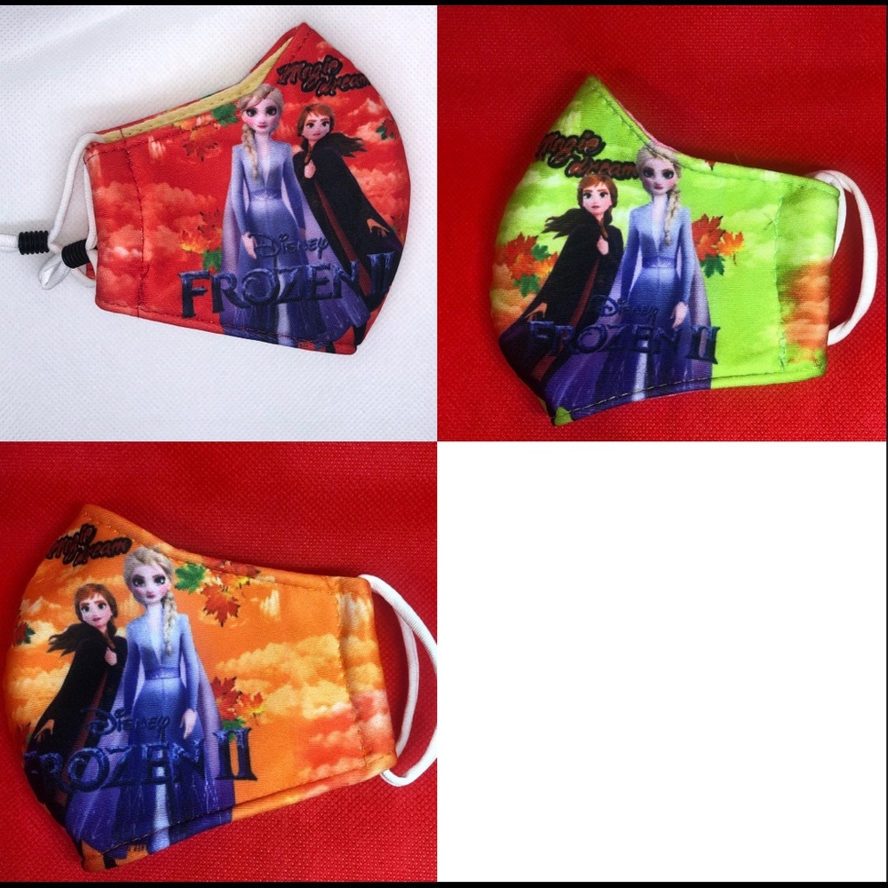 3 Frozen facemask 2-6yrs adjustable straps